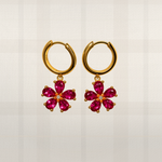 Lei Aloha Lab Ruby Earrings | Sunset Pink