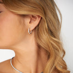 The Lyra Moissanite Mini Hoops