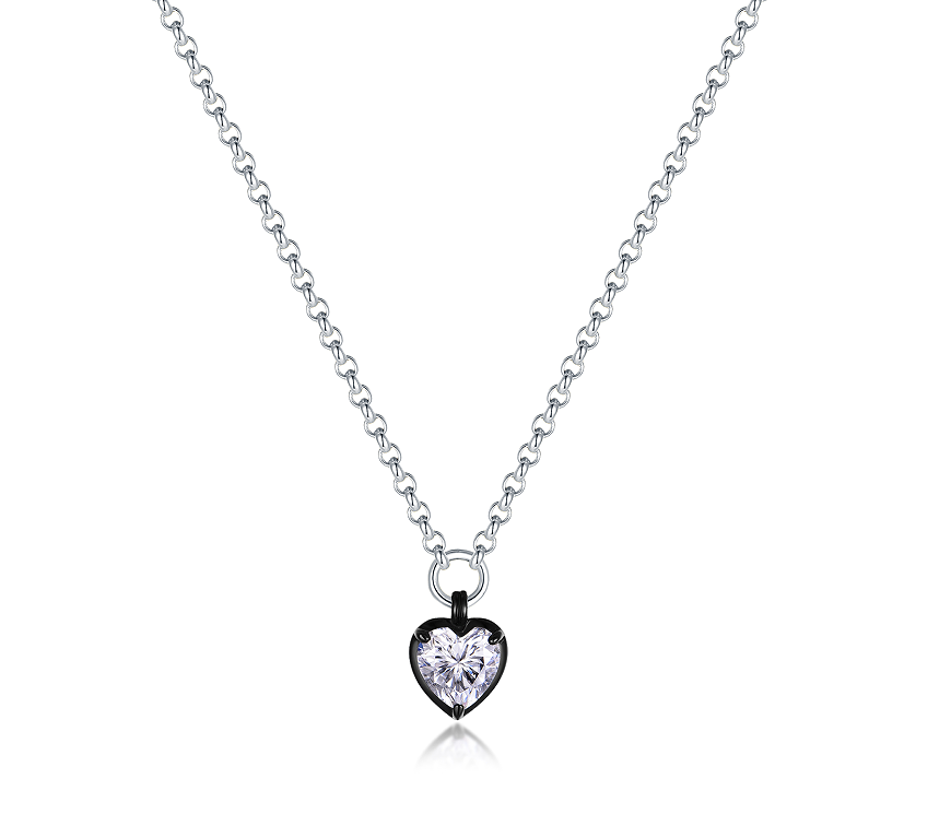 Renaissance  Heart Cut Moissanite Necklace