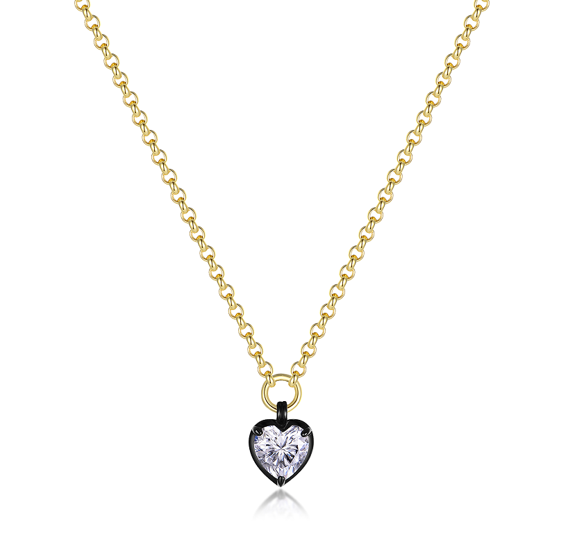 Renaissance  Heart Cut Moissanite Necklace